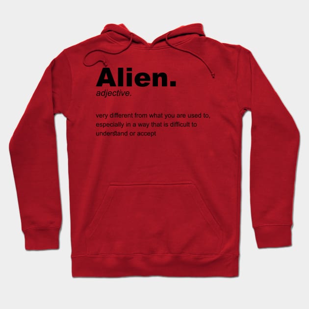 Alien Definition Hoodie by NAYAZstore